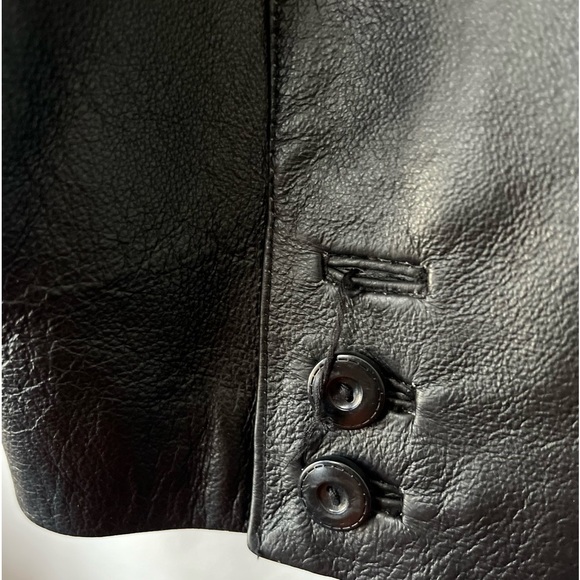 East 5th Genuine Leather Black Size 3X Jacket - Picture 8 of 12